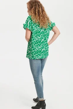 Kortærmet bluse